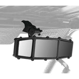 ATV/UTV Tek Center Rear View Mirror with Dual Blindspot Mirrors Black