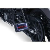 Kuryakyn Nova Curved Side Mount License Plate Frames Horizon Black