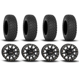 Ruedas System 3 SB-3 Beadlock de 15" en negro mate y neumáticos RT320 [32x10R-15]