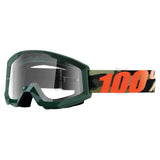 100% Gen1 Strata Goggles Huntsitan with Clear Lens - 50400-234-02