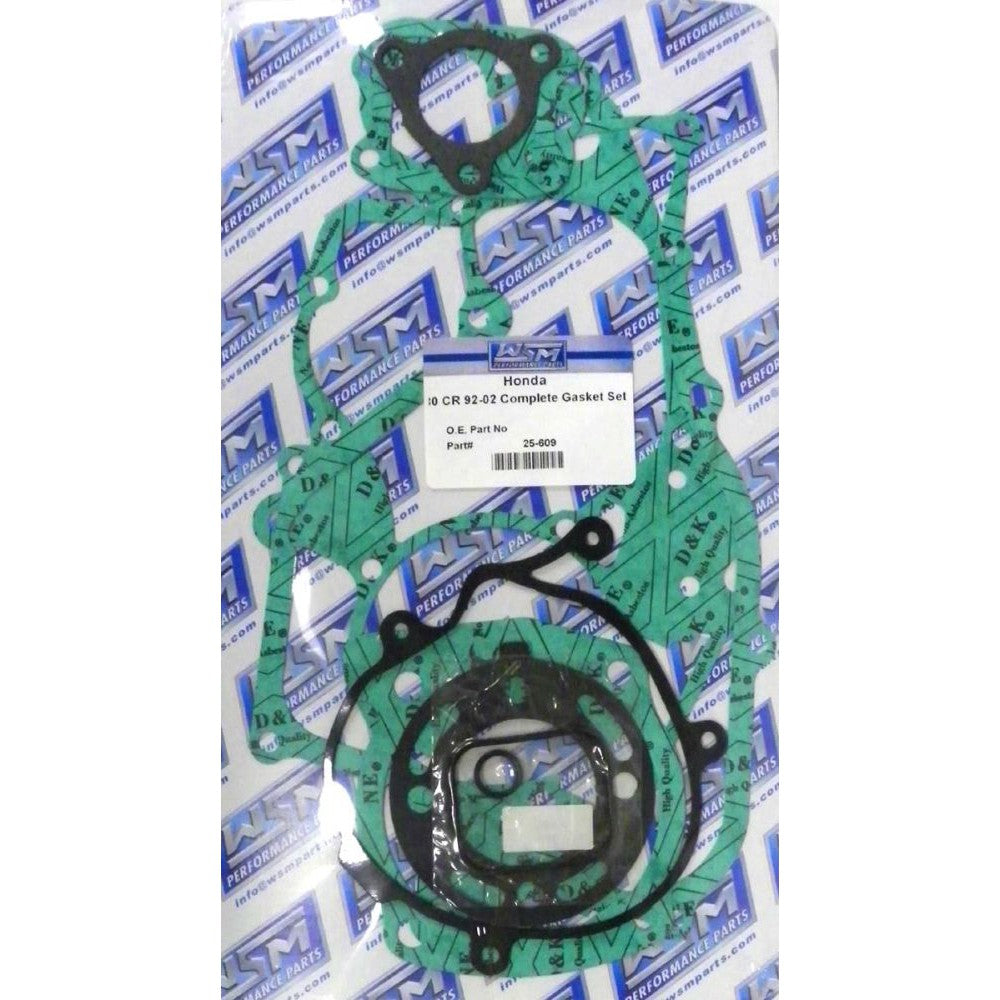 WSM Complete Gasket Kit For Honda 80 CR 92-02 25-609