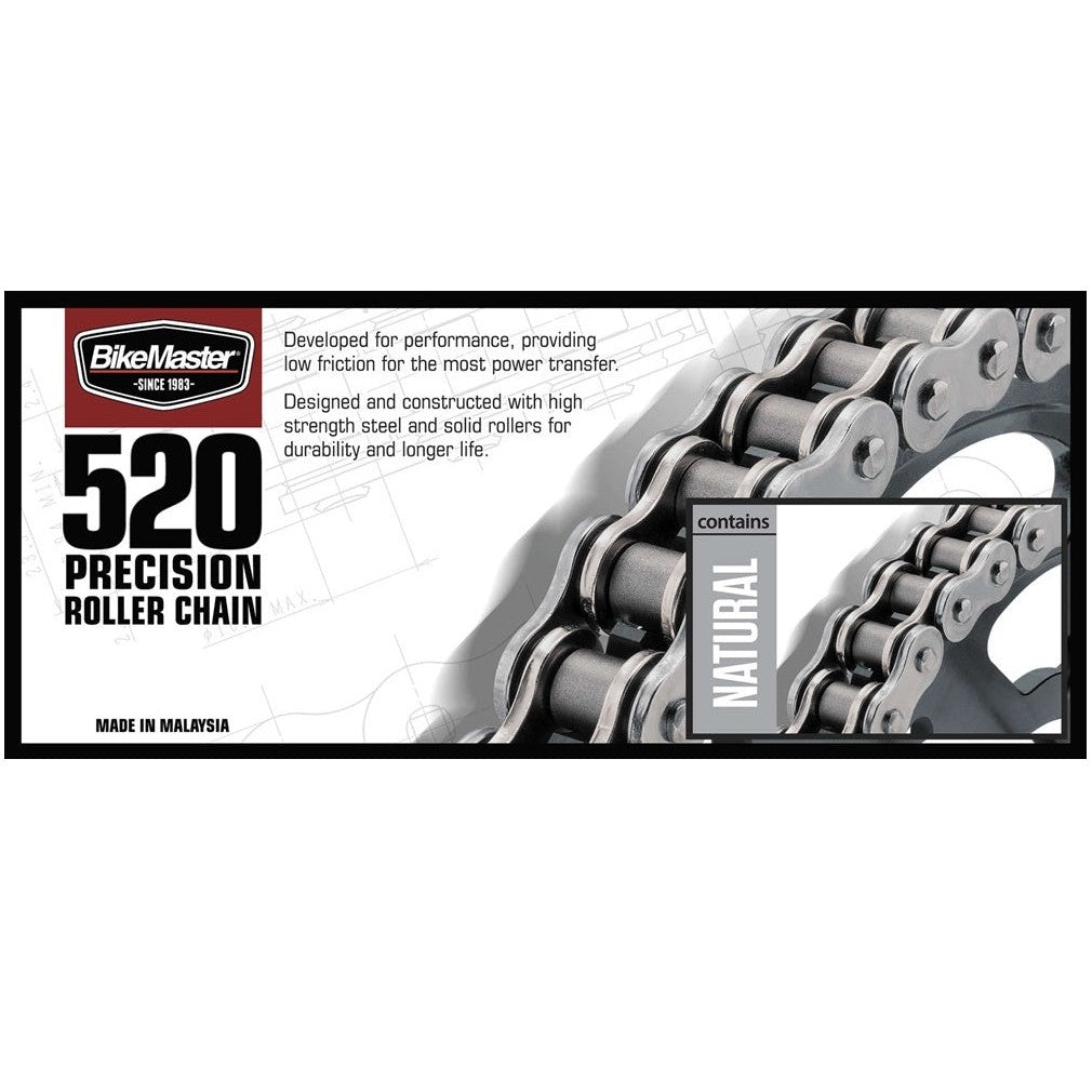 520 Chain Natural, Front & Rear Sprocket Kit for HYOSUNG GT250 Comet 2006-2010