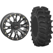 Set of 2 Mounted Wheel and Tire Kit Wheel: 14x7 6+1 4/137 Tire: 31x9.5-14 8 Ply