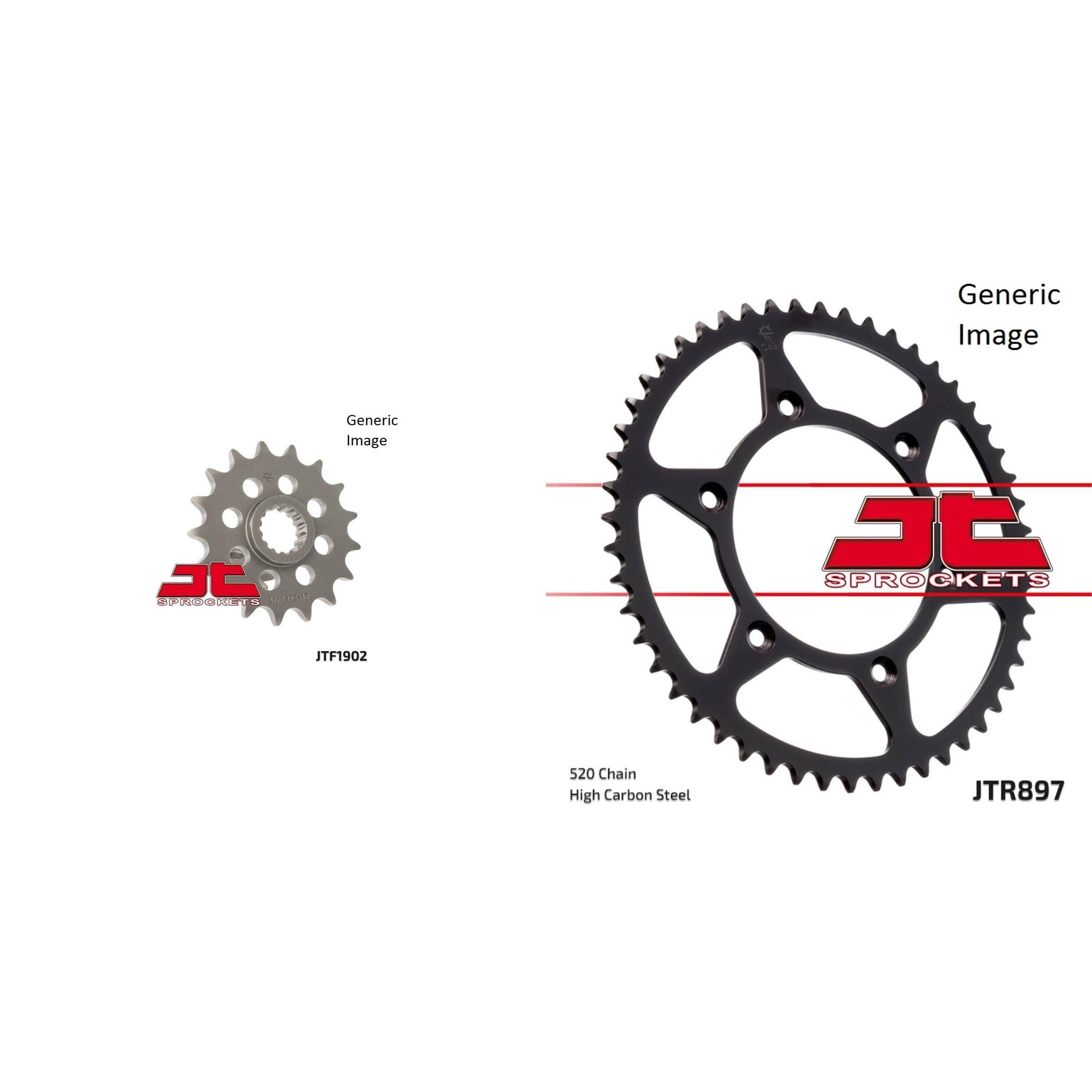 Front & Rear Sprocket Kit for Street KTM 640 LC4 Enduro 2000-2003