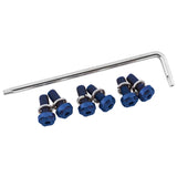 Two Brothers Racing Exhaust Bolt Kit - Blue for ALL TWO BRO EXHAUST