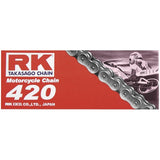 Cadena estándar natural RK 420 RK-M de 76 eslabones para ATV/UTV