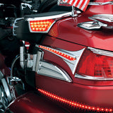 Kuryakyn Chrome LED Passenger Armrest Trim Turn Signal Accents Goldwing Honda 05