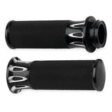 Puños Arlen Ness Fusion negros de corte profundo para modelos Harley Throttle By Wire, nuevos