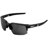 100% Speedcoupe Sunglasses Black with Smoke Lens - 61031-100-57