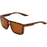 100% Renshaw Sunglasses Soft Tact Havana with Bronze PeakPolar Lens - 61038-257-49
