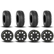 System 3 SB-7 Beadlock Matte Black 15" Wheels And XT400 Tires [33x10R-15]