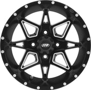 ITP Tornado 14" Matte Black Wheels And Terra Hook Tires [32x10-14]