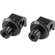 Puig Adventure Footpeg Adaptors Black Rear - 6357N