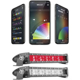 XK Glow App Controlled RGBW LED Light Bar Black 14" - XK-BAR-14