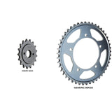 Front and Rear Steel Sprocket Kit for OFFROAD SUZUKI DL650 V-Strom 2011-2014