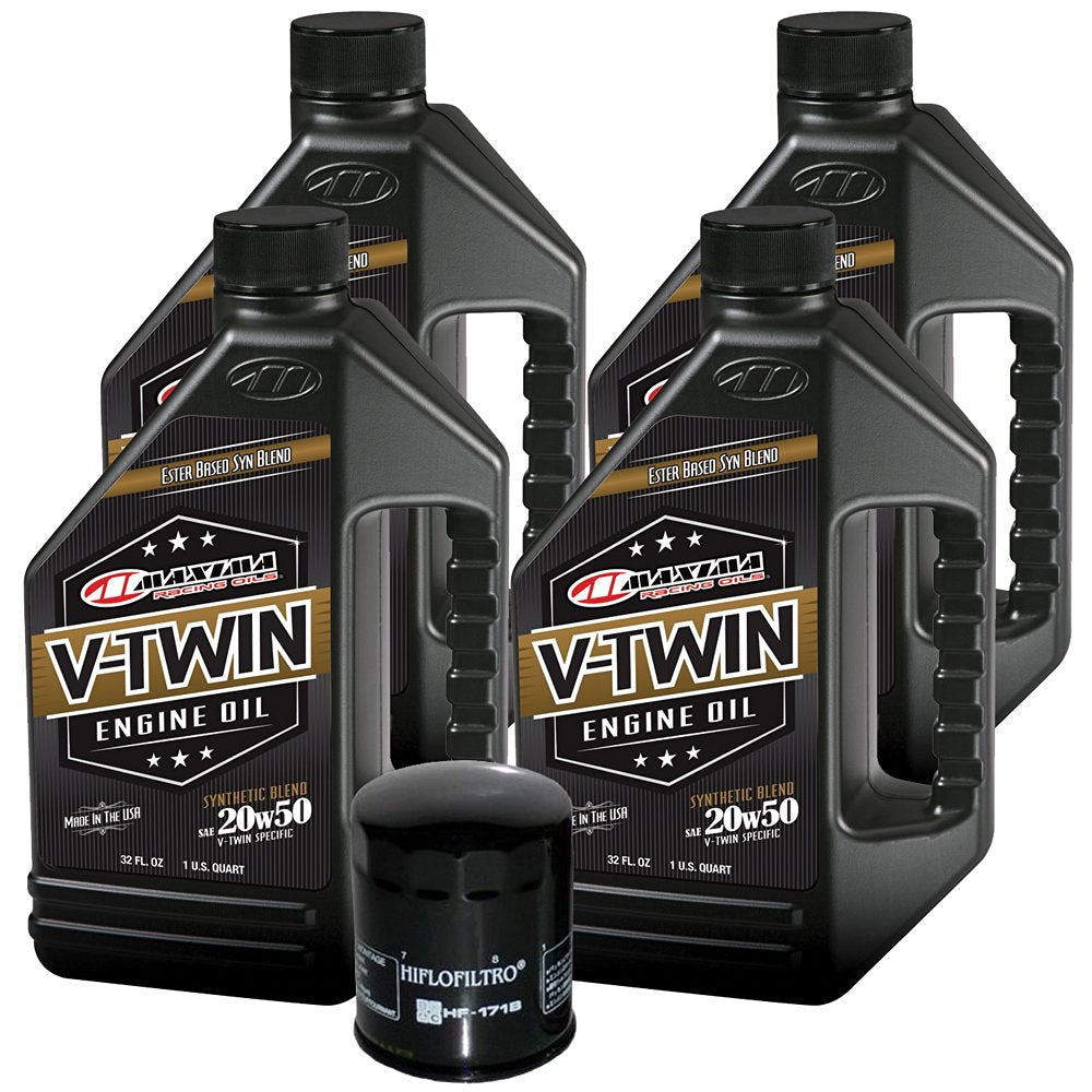 Synthetic Blend Engine Oil Change Kit Harley Twin Cam V-Twin - 4 quart 171B