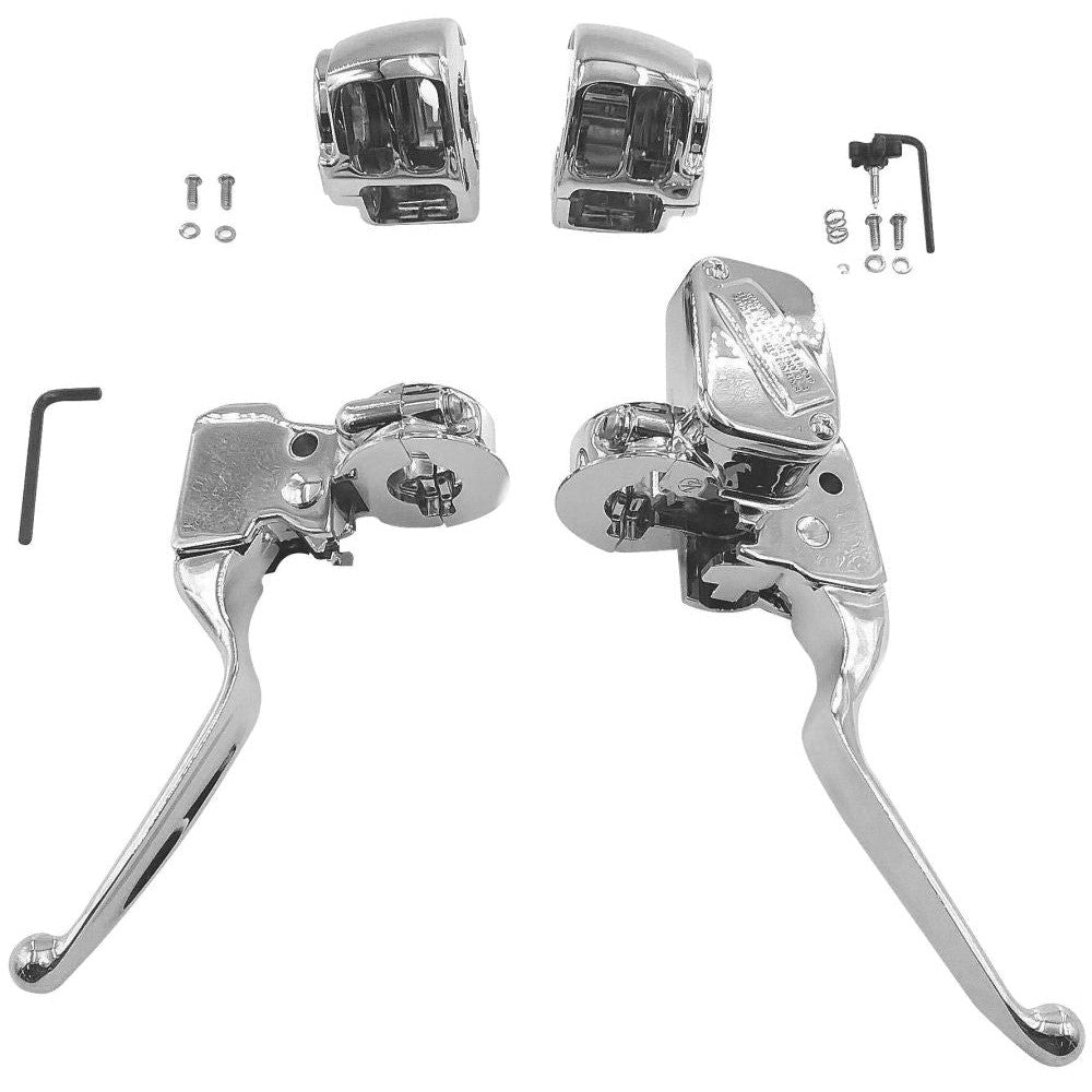 Bikers Choice Handlebar Control Kit For - 53454 Without Switches Chrome