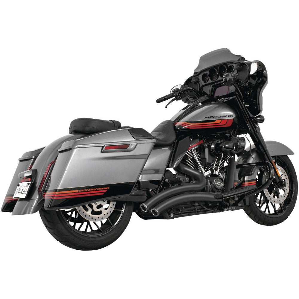 Freedom Performance Sharp Curve Radius Exhaust with Star Tips Black - HD01245