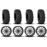 System 3 ST-5 Aluminum Gun Metal Grey 15" Wheels And XTR370 Tires [33x10-15]
