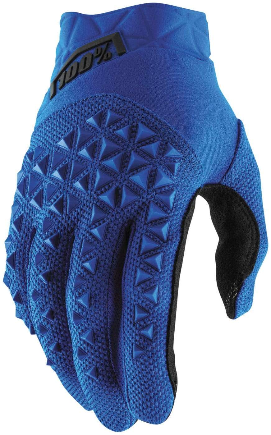 100% Apparel 100% Men's Airmatic Gloves Blue/Black