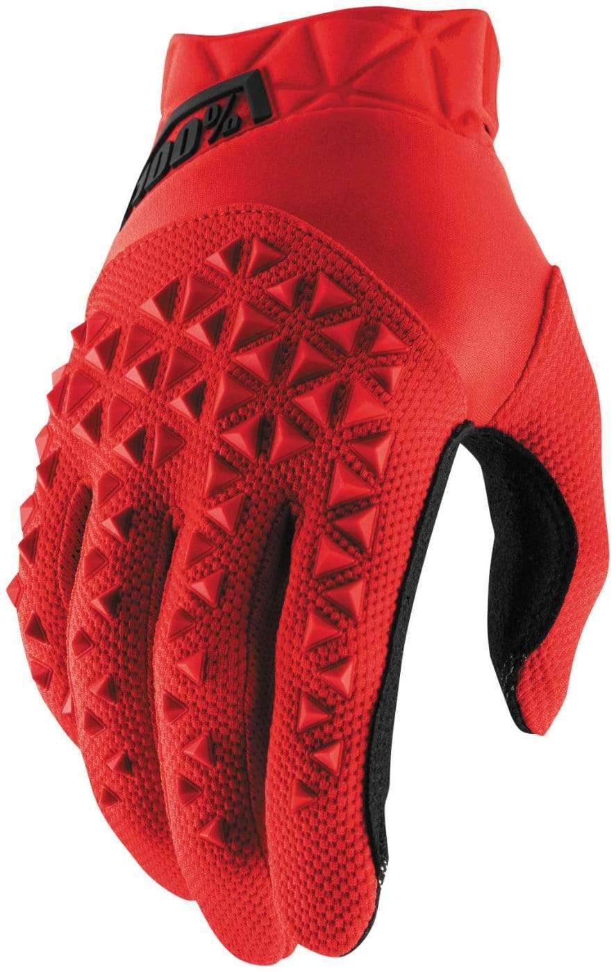 100% Apparel 100% Men's Airmatic Gloves Red/Black
