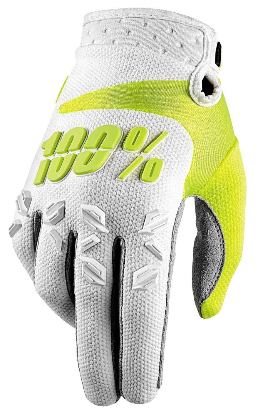 100% Apparel 100% Men's Airmatic Gloves White