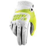 100% Men's Airmatic Gloves White