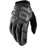 100% Men's Brisker Cold-Weather Gloves Heather Grey