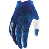 100% Men's iTrack Gloves Blue/Navy