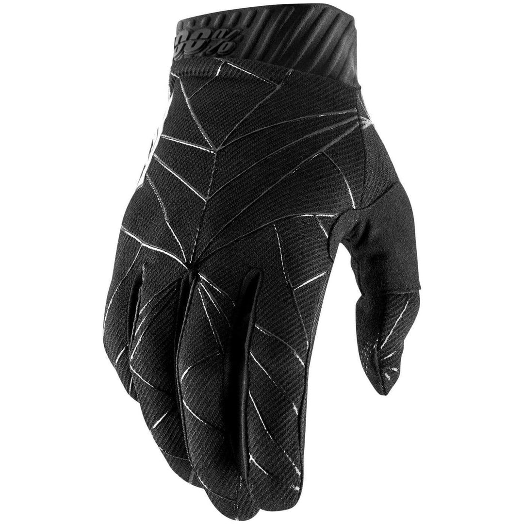 100% Apparel 100% Men's Ridefit Gloves Black/White