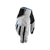 100% Men's Simi Gloves Grey/Cyan