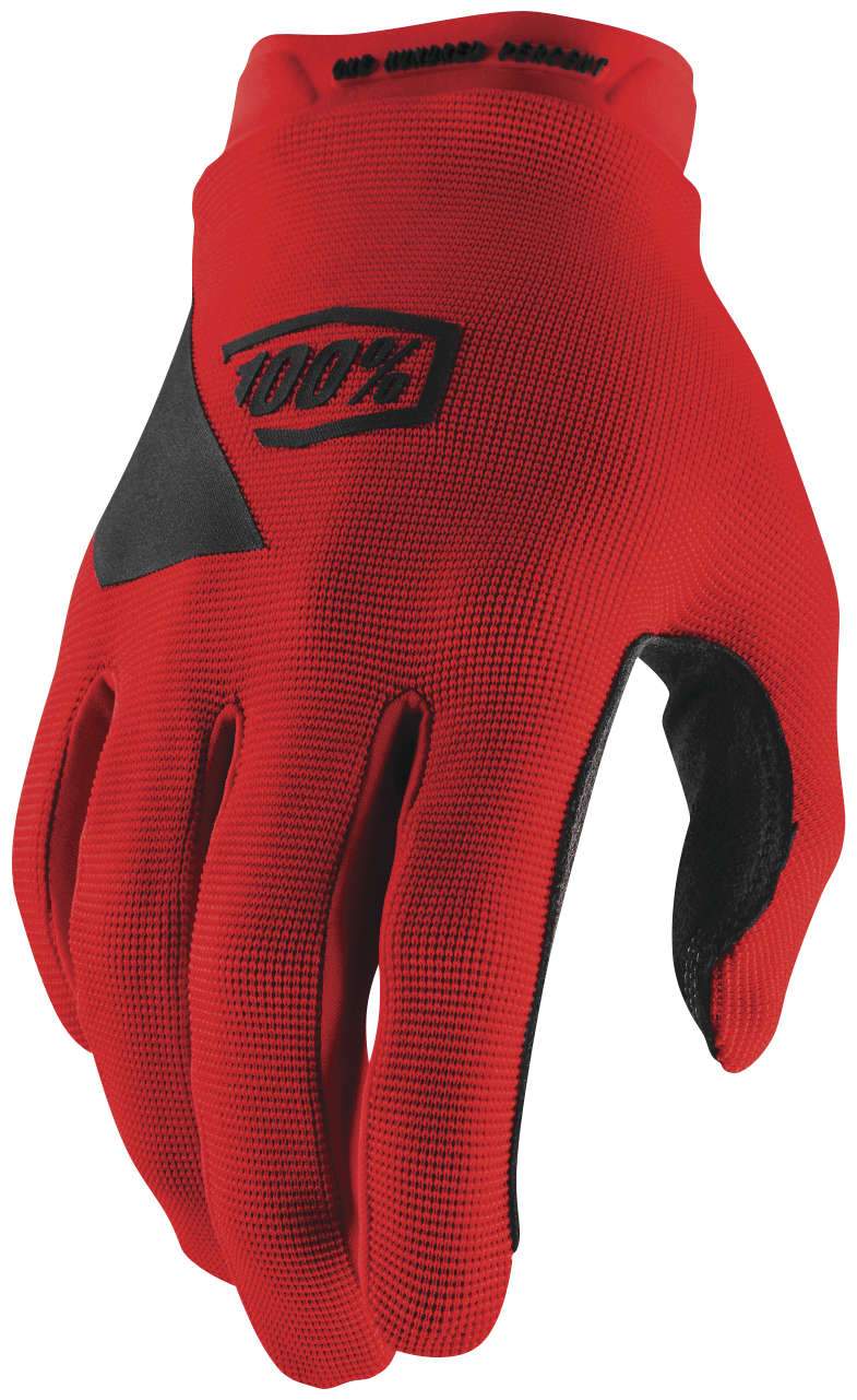 100% Apparel 100% Youth Ridecamp Glove Red
