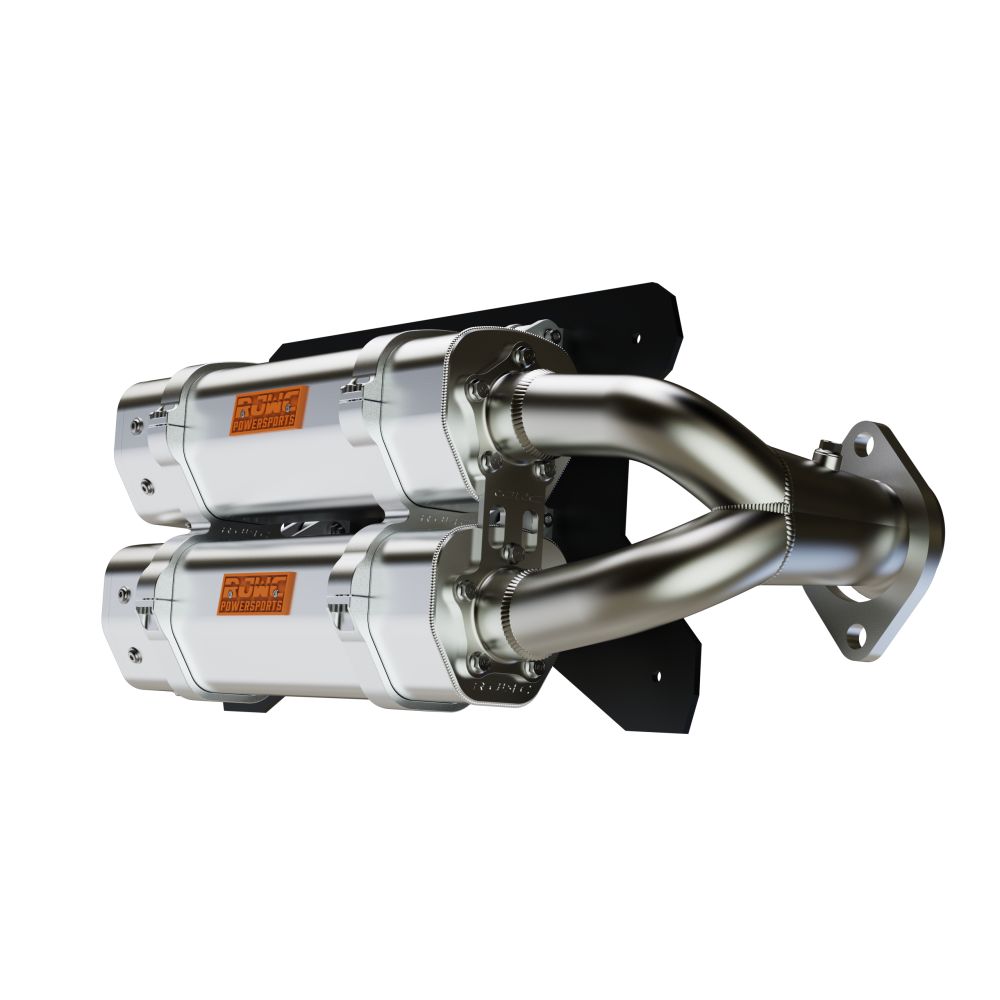 RJWC Dual APX Exhaust For Naturally Aspirated Polaris RZR 10061040