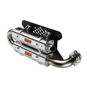RJWC Dual APX Quiet Exhaust For Naturally Aspirated Polaris RZR RS1 2018-2024
