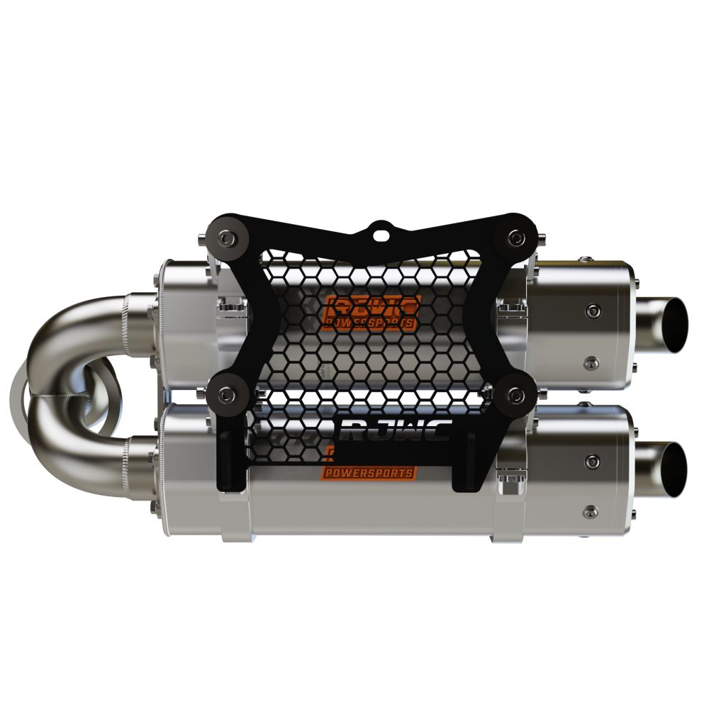 RJWC Stacked Dual Slip-On Exhaust For CF-Moto ZFORCE 950/1000 SPORT 2020-2024
