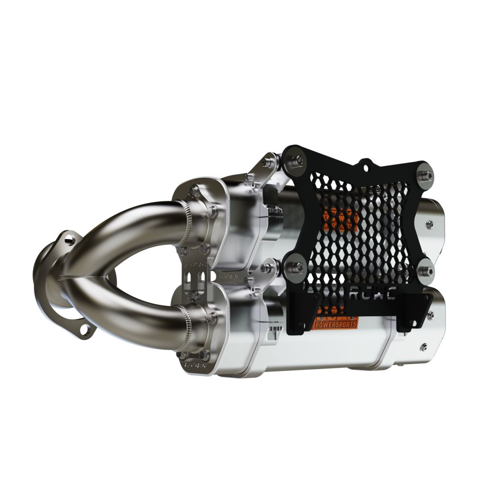 RJWC Stacked Dual Slip-On Exhaust For CF-Moto ZFORCE 950/1000 SPORT 2020-2024
