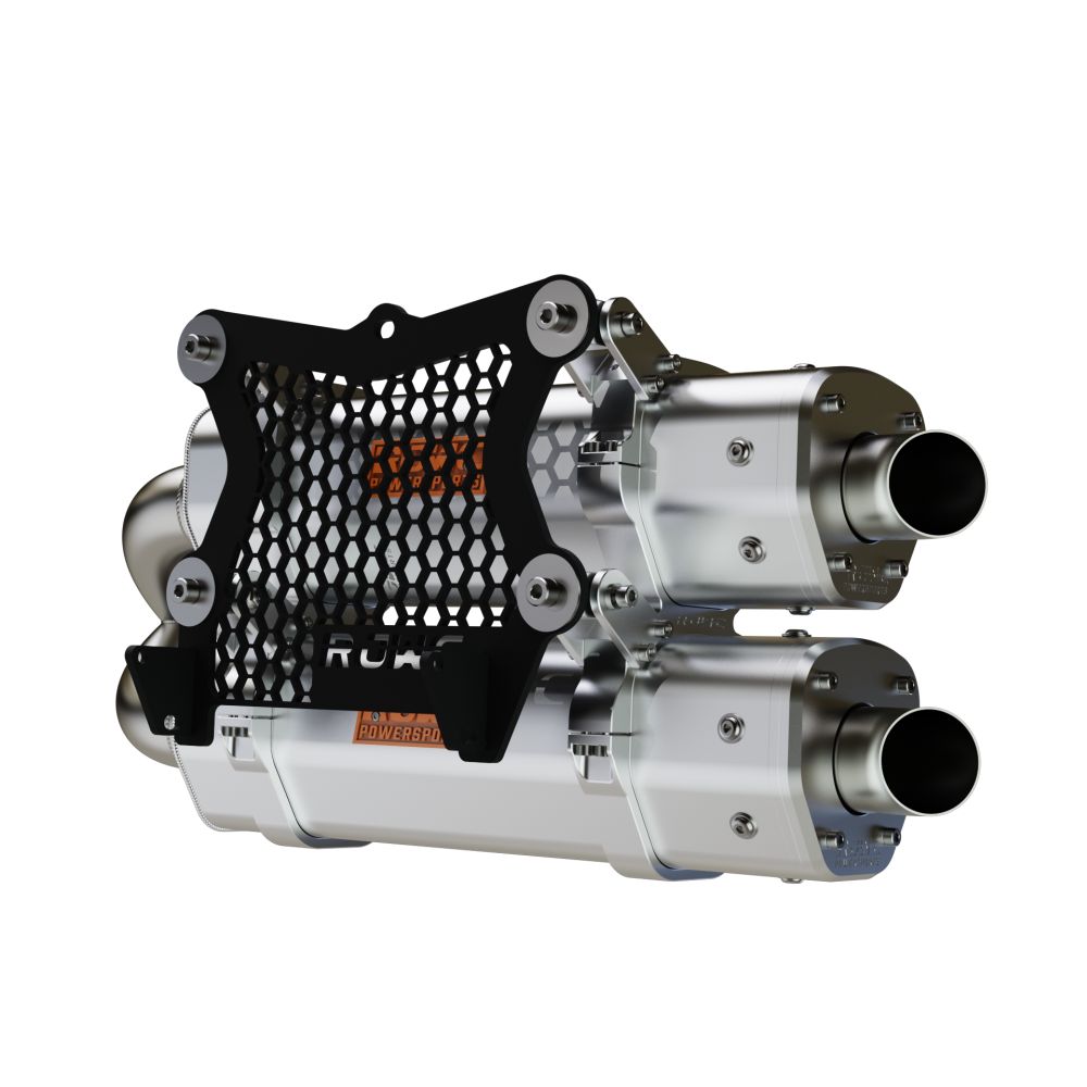 RJWC Stacked Dual Slip-On Exhaust For CF-Moto ZFORCE 950/1000 SPORT 2020-2024