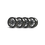 Bullite - Juego de 4 ruedas para regla (15 x 7,0, color bronce/negro, 4/137, 5+2)
