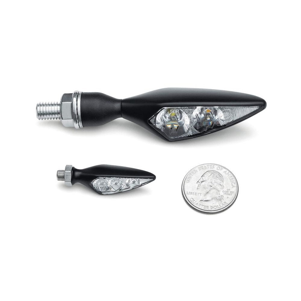 Kuryakyn Micro Rhombus Marker Lights Rhombus S Satin Black