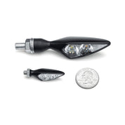 Kuryakyn Micro Rhombus Marker Lights Rhombus S Satin Black