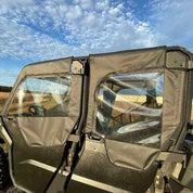 Falcon Ridge Black Canvas Soft Roll-Away Doors For Can-Am Defender 2017-2022