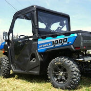 Falcon Ridge Black Canvas Soft Roll-Away Doors And Cold Rated Rear Window With Zipper For CFMOTO UForce 2019-2022
