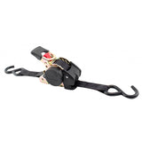 1'' X 10' 1200 Lb RE-Tractable Rachet Tie Down Black Bulk By Erickson'