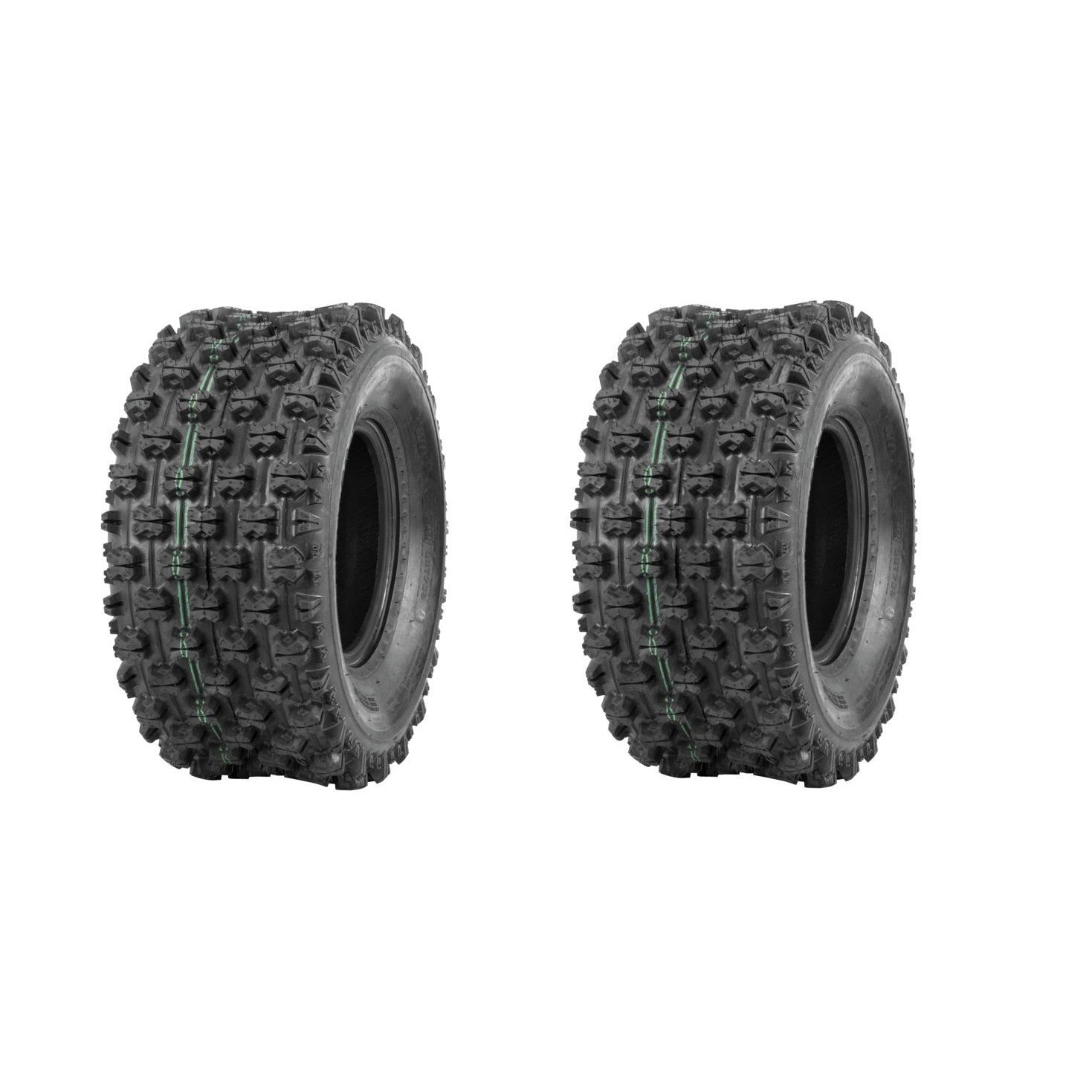 (Pair) 2 Quadboss Sport ATV Rear Tires 22X11X10 22X11-10 4 PLY QBT739