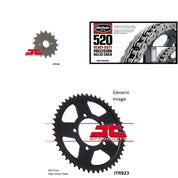 520H Heavy-Duty Chain Gold, Front & Rear Sprocket Kit for SUZUKI GS500H 2007