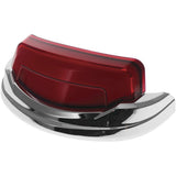 Luz de guardabarros trasero Kuryakyn Tracer cromada/roja 2966