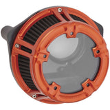 Arlen Ness Clear Sucker Orange Method Air Cleaner 18-186