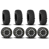 Ruedas System 3 SB-6 Beadlock de 15" en negro mate y neumáticos XTR370 [32x10-15]