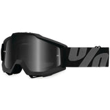 100% Gen1 Accuri ATV Goggles Superstition Black with Dark Smoke Lens - 50205-118-02