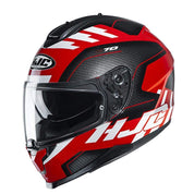 HJC Helmets XL / Black/Red HJC C70 Koro Full-Face Street Helmet